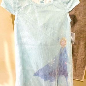 Beautiful princesses dress with Disney Frozen design.